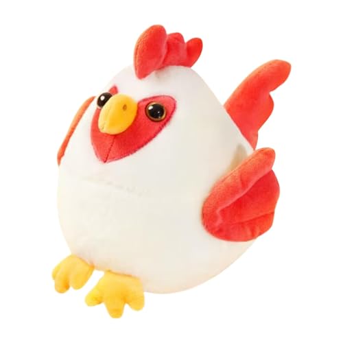 zwxqe Bouncing Dog Toy, Rechargeable Bounce Ball with Cartoon Chicken Plush, 270g Versatile and Interactive Squeaker Toy for Puppies, Small and Medium Dogs, and Cats von zwxqe