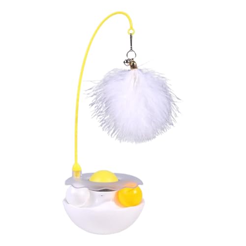 zwxqe Cat Toys for Kittens, Cat Exercise Ball Teaser, Interactive Cat Toy for Indoor Use, Kitten Catnip Toys, Cat Roller Tracks with Balls, Pet Toys with Bells and Feathers, Indoor Cat Play Toys von zwxqe