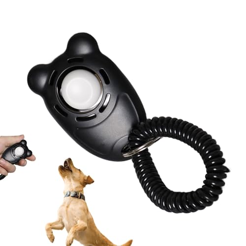 zwxqe Dog Training Clicker, Behavioral Sound Trainer, 1.77x2.76x0.79 Inches Lightweight Pet Clicker with Wrist Strap, Effective Obedience Aid for Dogs, Cats, Birds, and Horses von zwxqe