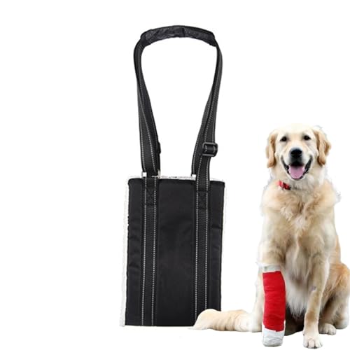 Hundetuch für Spaziergänge, Stützschlinge für Haustiere, mittlere verbreiterte Haustier-Hilfsgurt für verletzte, ältere und behinderte Hunde von zwxqe