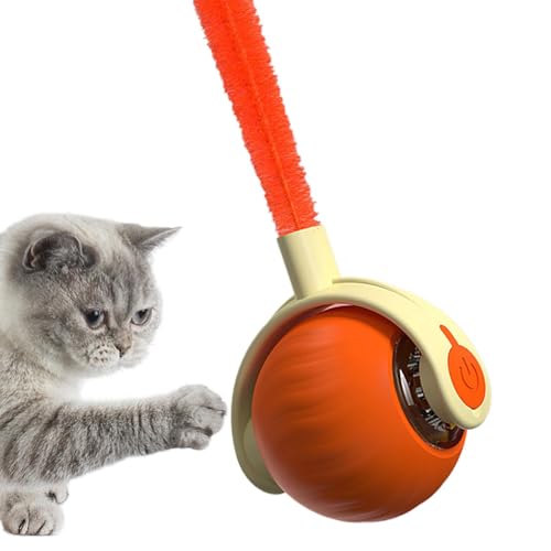 zwxqe Interactive Cat Toys Ball, Touch Activated Automatic Smart Rolling Ball, 2.36x9.84 Inches Rechargeable Pet Sphere for Dogs, Cats, Kittens, Indoor Fun, Pet Supplies von zwxqe