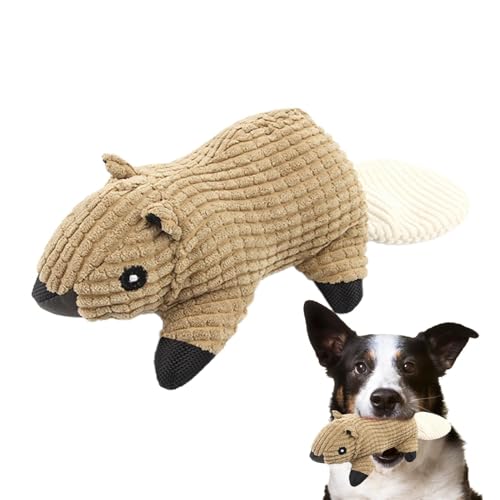 zwxqe Interactive Dog Toys with Squeaker, Plush Squeaky Squirrel Dog Toy, Plush Squirrel Dog Toy, Dog Toys with Squeaker | Enrichment Toys, Stuffed Animal Dog Toy for Training Indoor von zwxqe