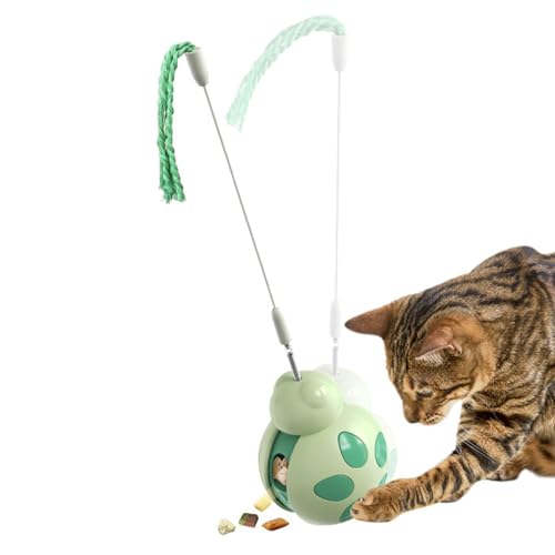 zwxqe Interaktives Katzenspielzeug Wackeln Haustier Katzenspielzeug Langsame Fütterung Leckerli Spender Indoor Übung Katzenspielzeug Katzenübung Begleiter Spielzeug Teaser Seil Katzenspielzeug von zwxqe