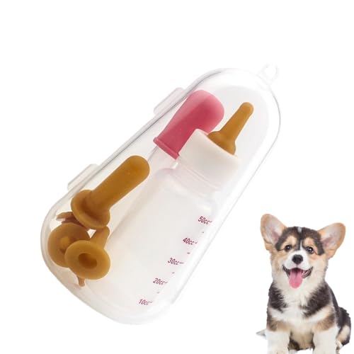 zwxqe Puppy Nursing Bottle, Puppy Feeding Tube, Medicine Dispenser for Pets, Safe Kitten and Dog Feeding Syringe, Pet Pipette Funnel for Kitten's Milk, 25x15x3 cm von zwxqe