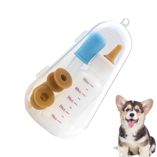 zwxqe Puppy Nursing Bottle, Puppy Feeding Tube, Medicine Dispenser for Pets, Safe Kitten and Dog Feeding Syringe, Pet Pipette Funnel for Kitten's Milk, 25x15x3 cm von zwxqe