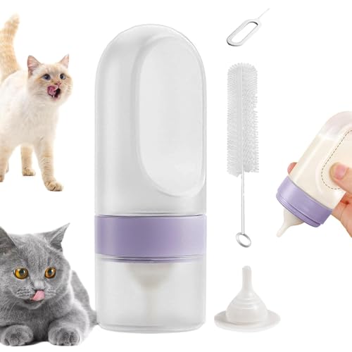 zwxqe Silikon-Milchflasche für Haustiere, Welpenmilch-Ersatzflasche, Kleintierpflege-Zubehör, bieten optimale Ernährung und Komfort für Ihre jungen Haustiere mit diesen Futterflaschen von zwxqe