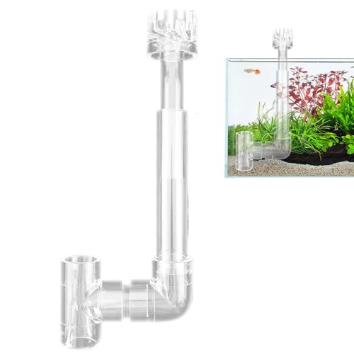 zwxqe Skimmer für Aquariumfolie Entferner Acrylölentferner Transparent mit schwimmendem Eiweißkorb Effizientes Zubehör für Aquarienfilter für Aquarien, um das Wasser sauber zu halten von zwxqe