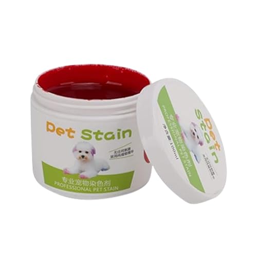 Tierhaarfarbe | Hundehaarfarbe | Hundehaarfarbe, 100 ml, modische Tierhaarfarbe, Hundepflege-Farbstoff, Pflanzenextrakt, lebendige Tierhaarfarbe für selbstgemachte Haustierpflege, perfekt für von zwxqe